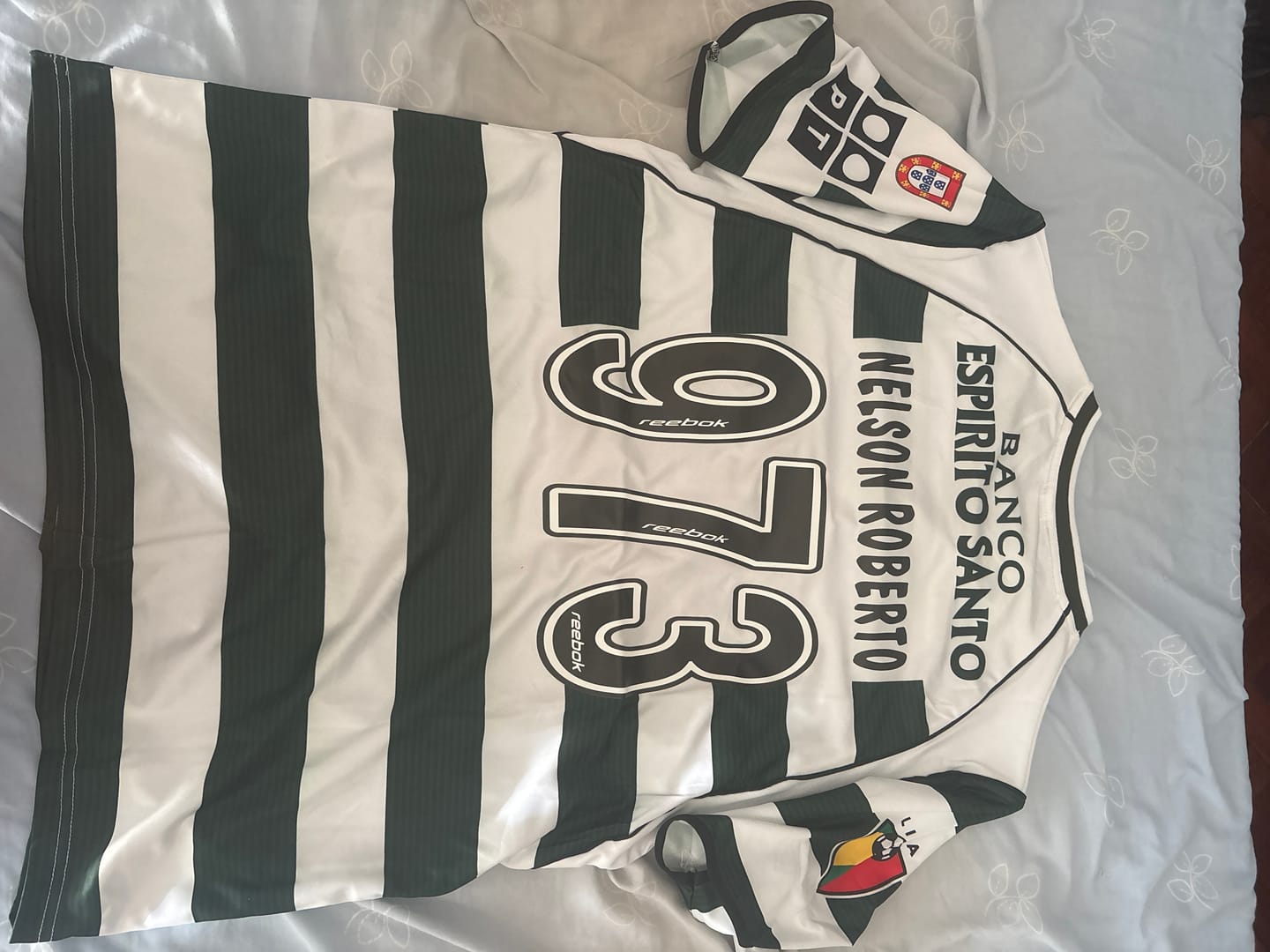 Customer photo review of Camisola Retro Sporting I 2002/2003 - Verde e Branco
