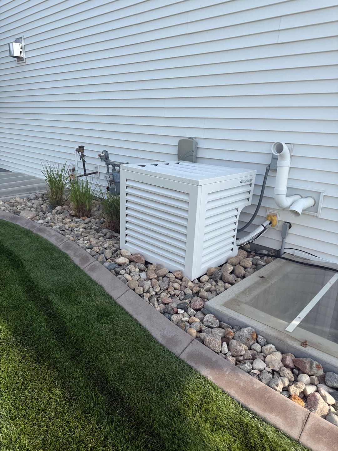 Customer photo review of Central AC Cover - White