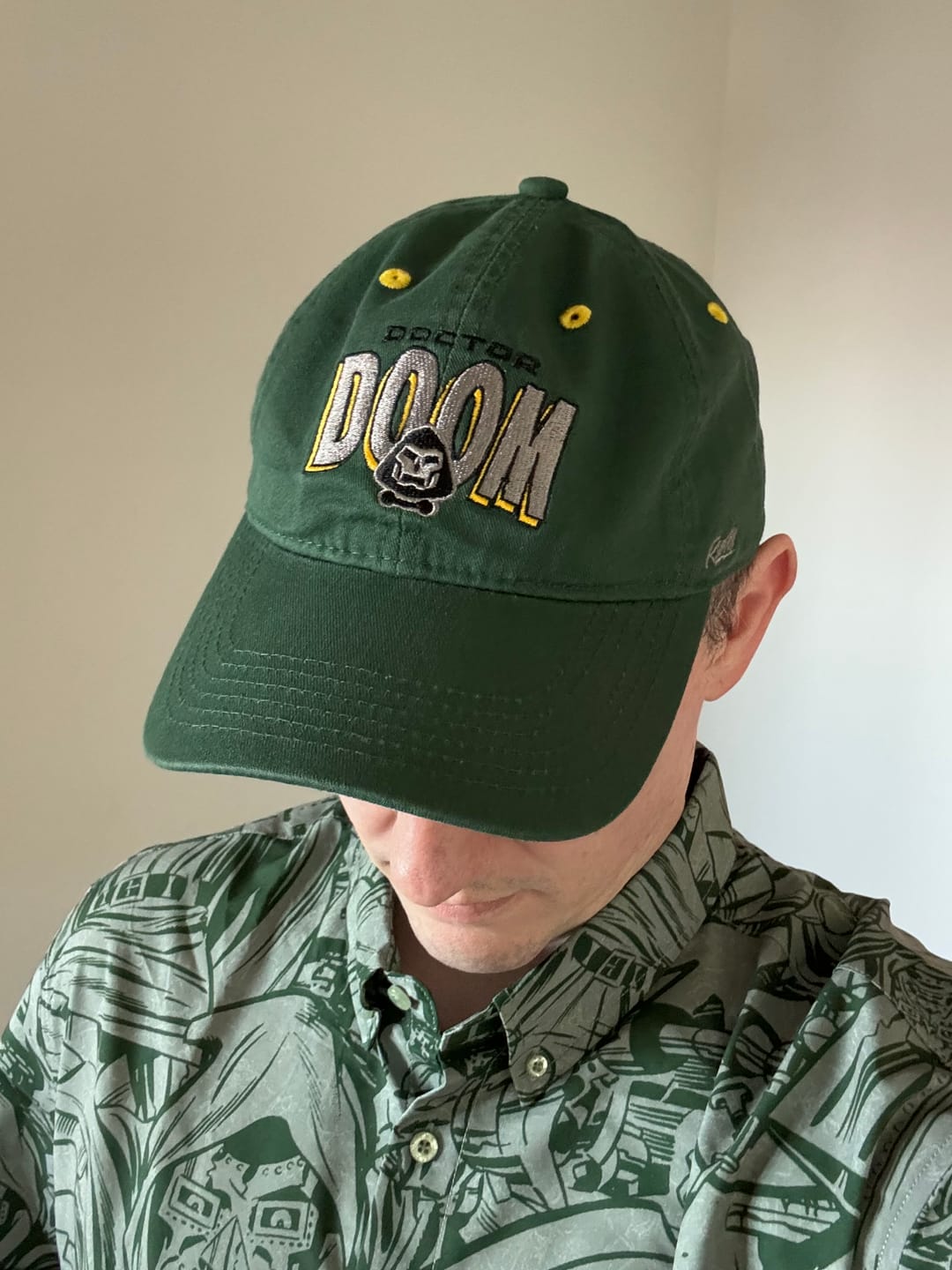Customer photo review of Doctor Doom "The Iron Crown" – Dad Hat