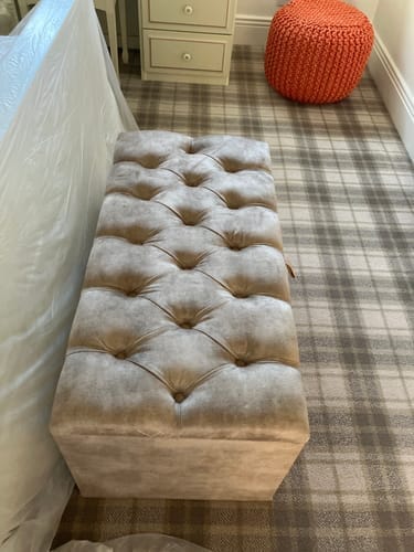 Customer photo review of Storage Ottoman Box