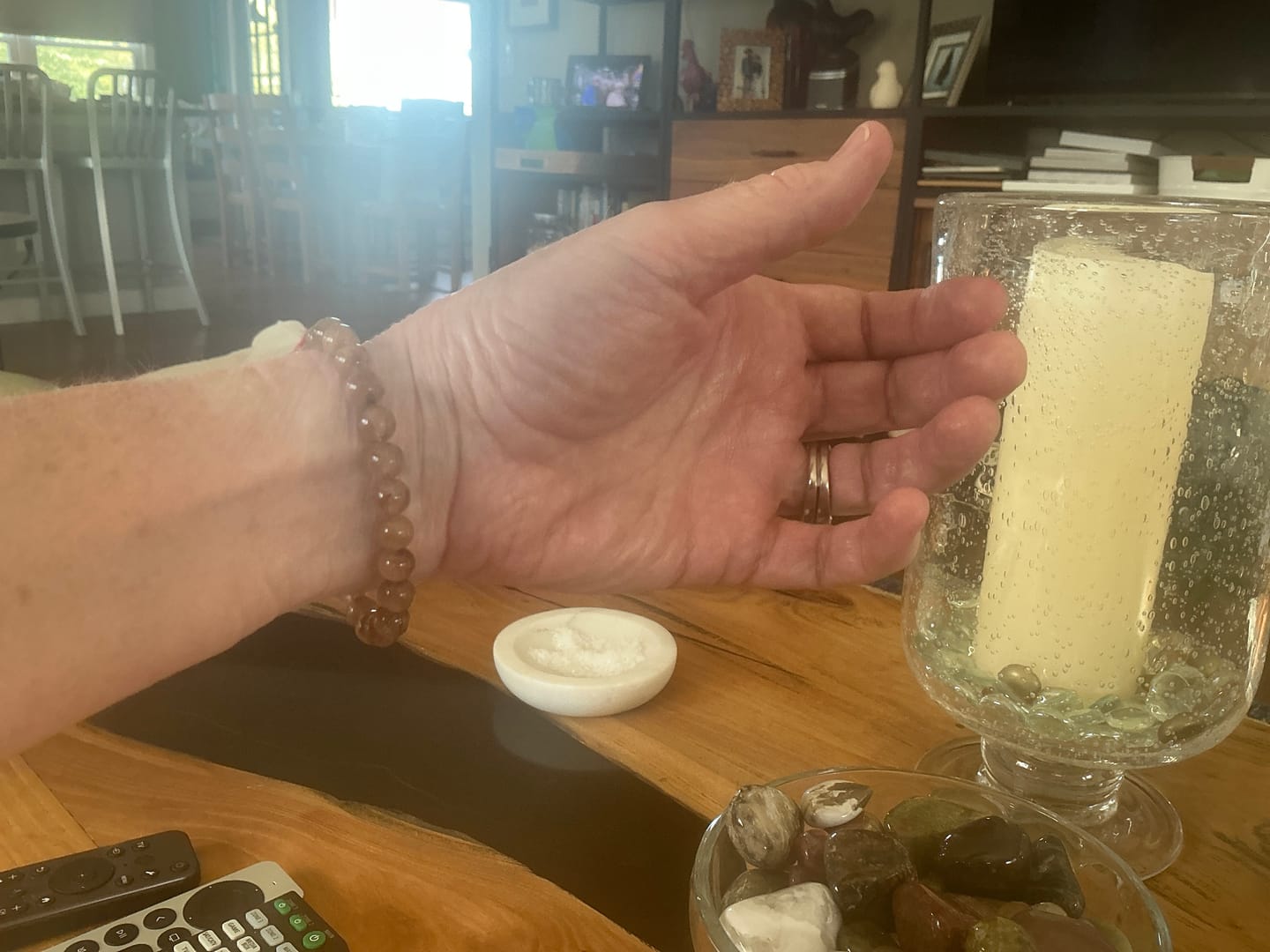 Customer photo review of Golden Rutilated Quartz Bracelet 7.4-7.7mm
