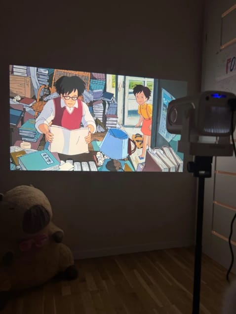 Customer photo review of Glowyll CineWall Projektor