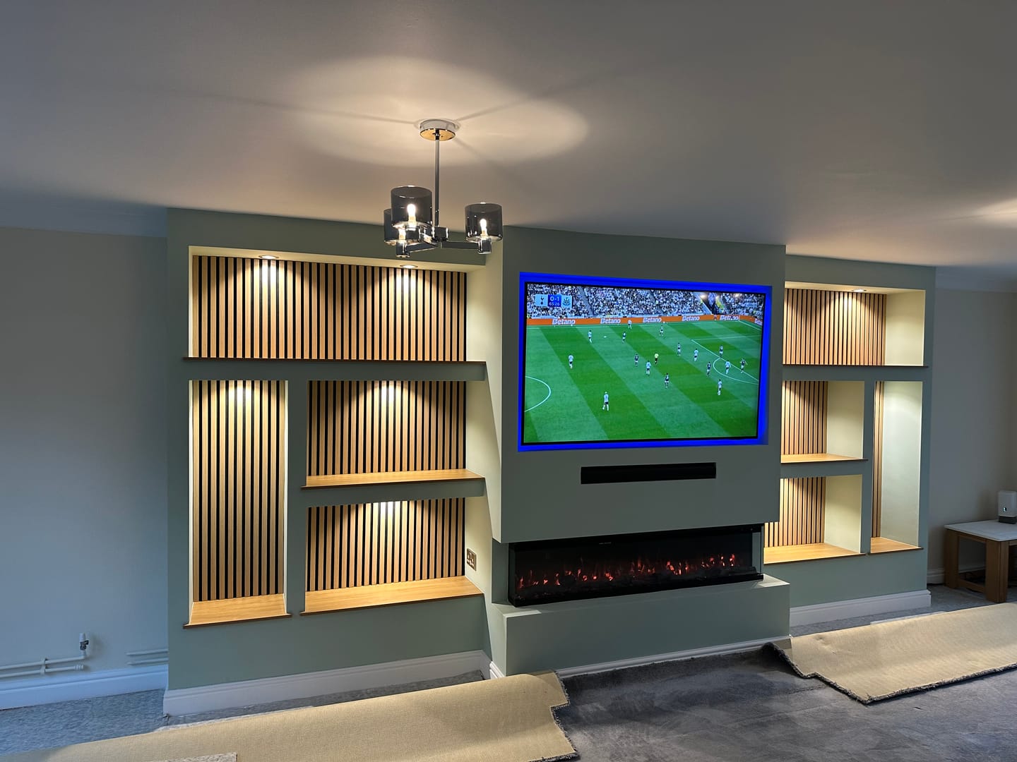 Customer photo review of Premium 3 Sided Wall Panels - 240cm x 60cm (Multiple Colours)