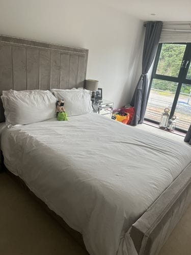 Customer photo review of Warwick Stripe Line Panel Bumper Head Bed