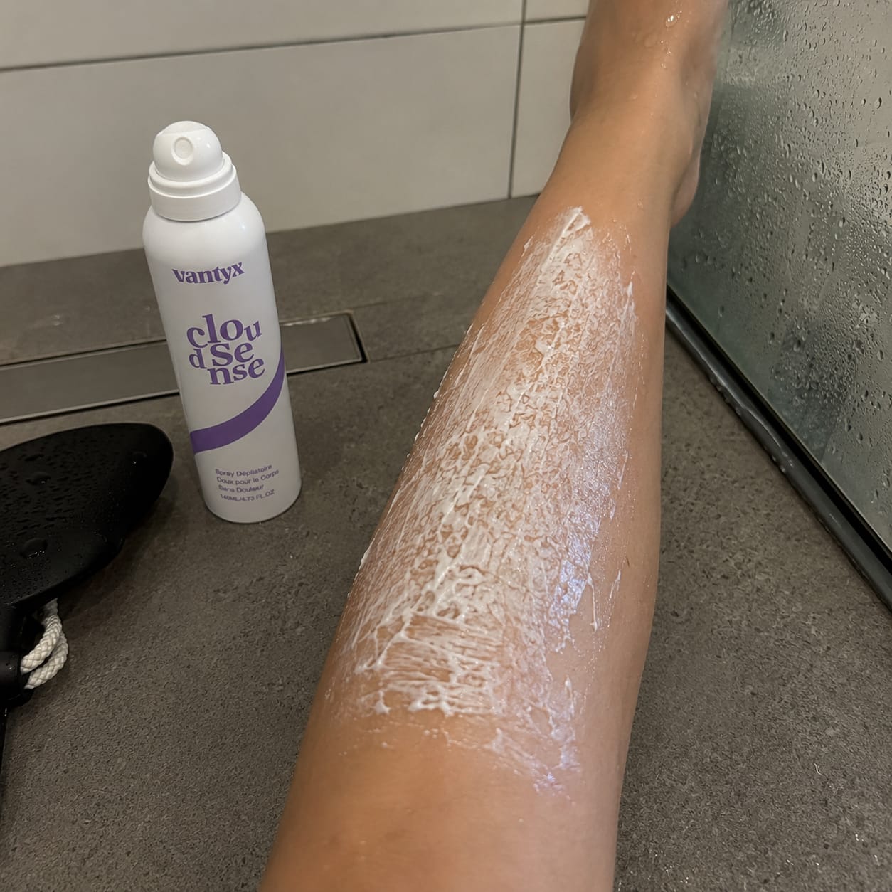 Customer photo review of Spray Dépilatoire 3 Minutes