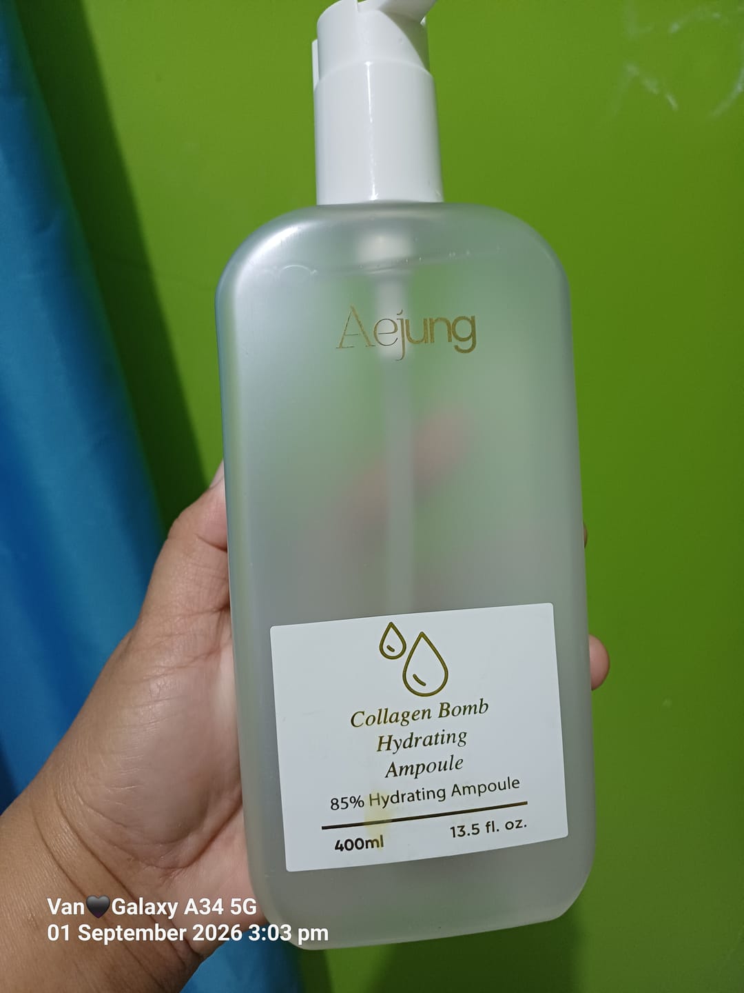 Customer photo review of Aejung™ Collagen Bomb Hydrating Ampoule