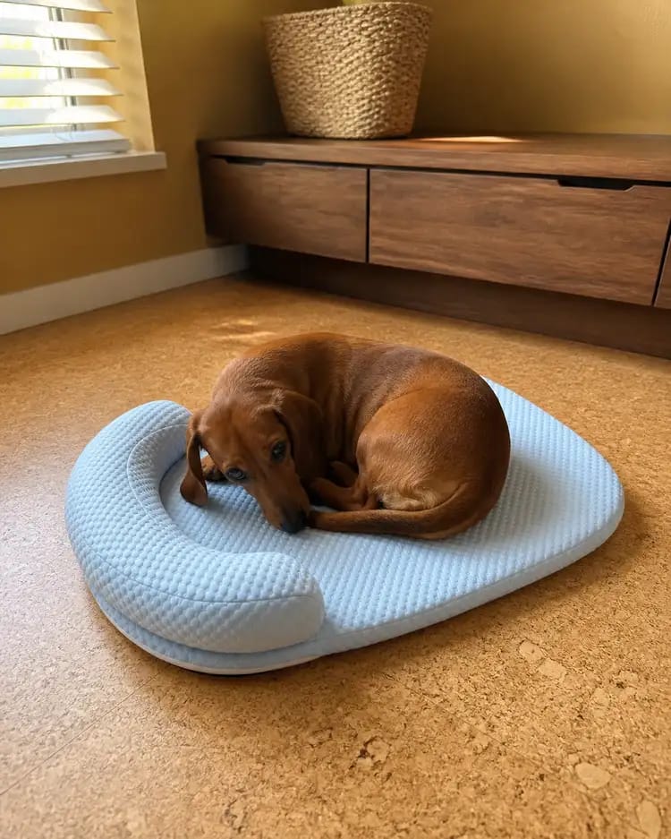 Customer photo review of Chillbuddy Oasis Cooling Pet Bed