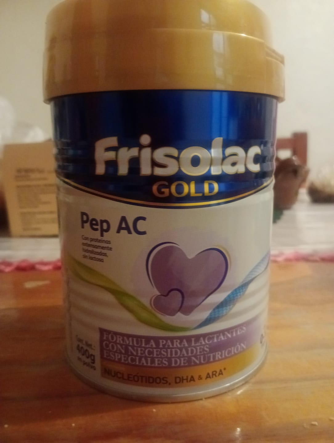 Customer photo review of Frisolac Gold Pep A C (0 A 12 Meses) Pack Con 800 Gr
