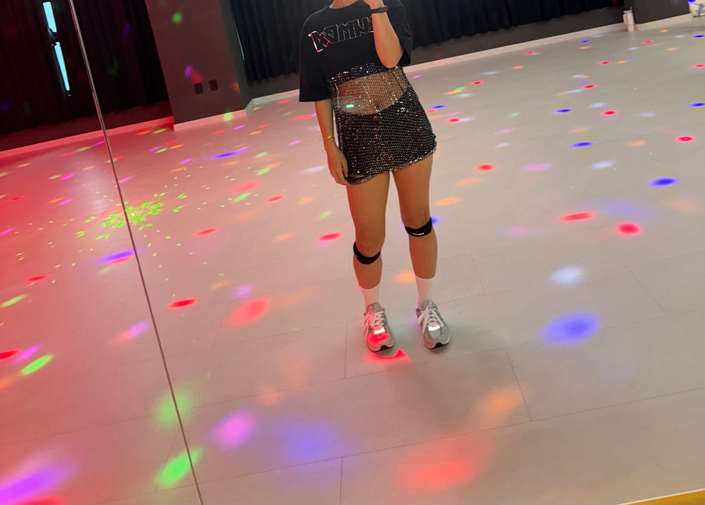 Customer photo review of Rock 'n' Roll Oversized Long Mesh Top