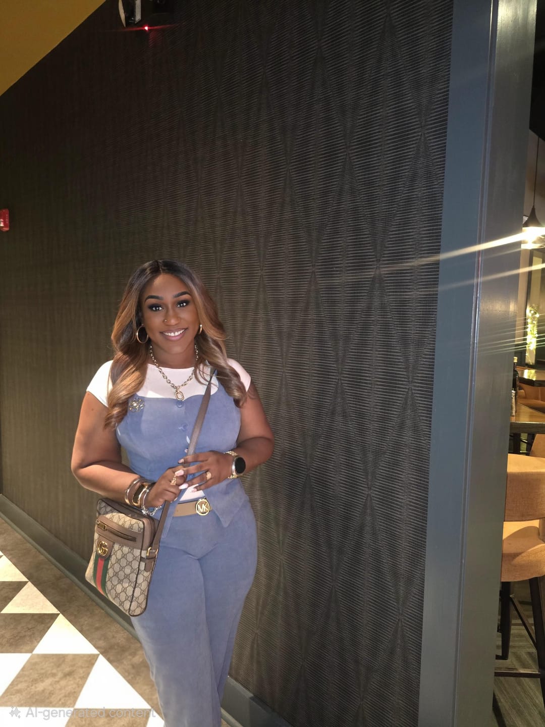 Customer photo review of Freetress Equal Level Up HD Deep Parting Lace Front Wig - KAMALA