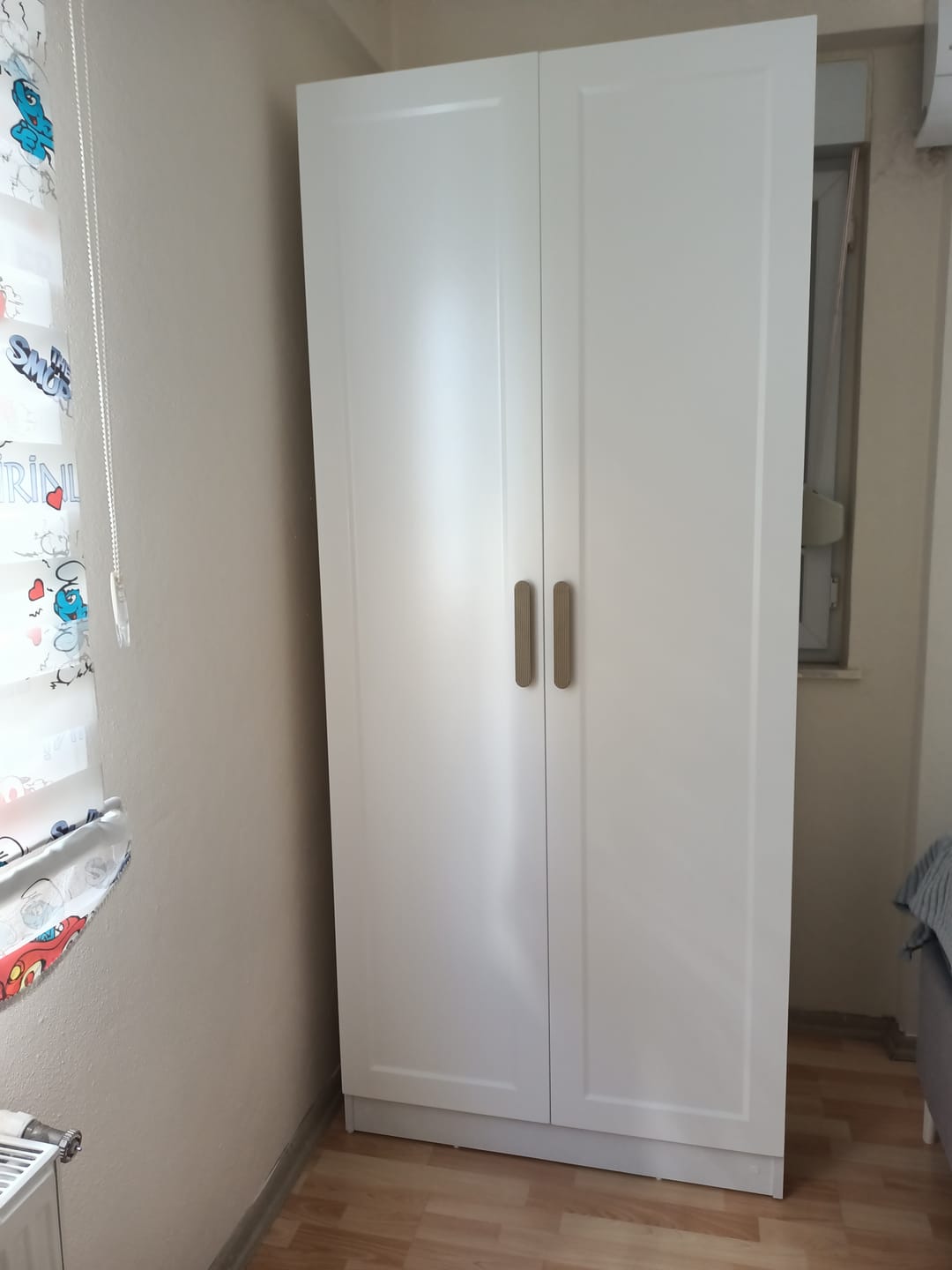 Customer photo review of Rani BA202 Membran Kapaklı Gardırop 2 Kapaklı 4 Raflı Elbise Dolabı Beyaz