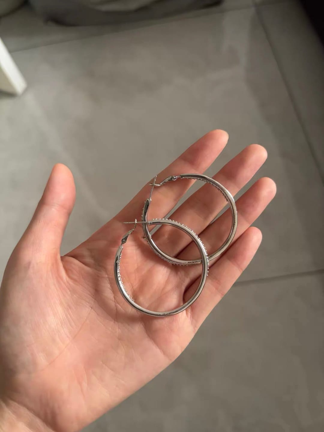 Customer photo review of Tova Earrings