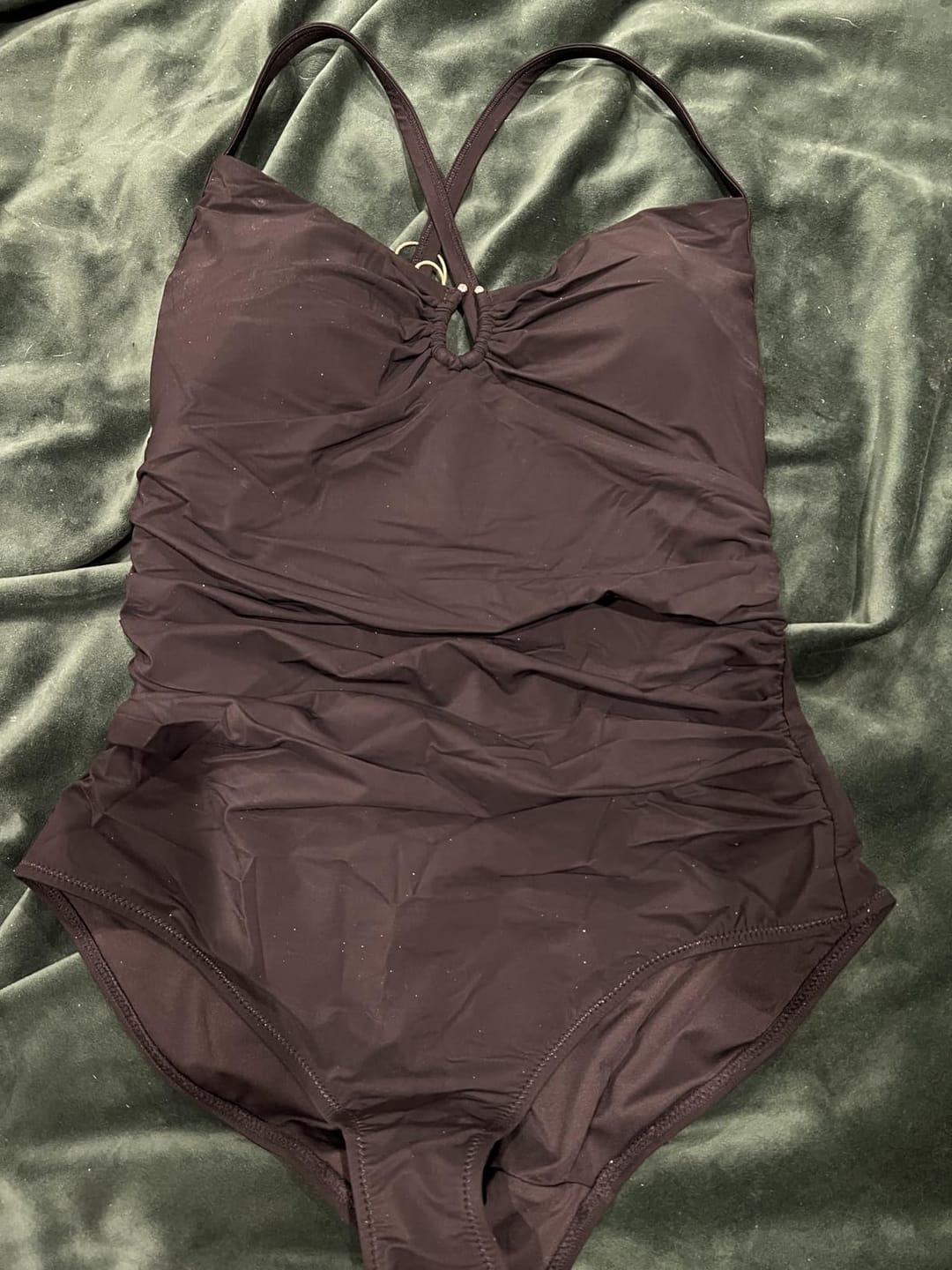 Customer photo review of Emoswim - Womens Swimsuits Tummy Control Bathing Suit Slimming One Piece U-Ring Shapewear Swimwear