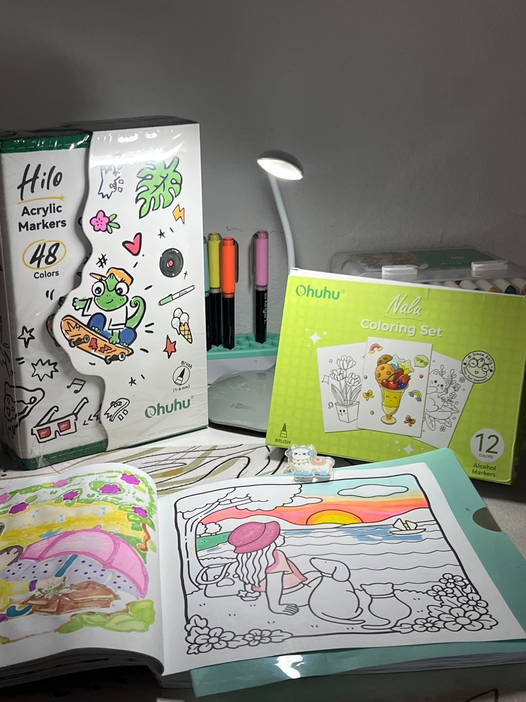 Customer photo review of Ohuhu Hilo Series Direct-ink Acrylic Paint Markers