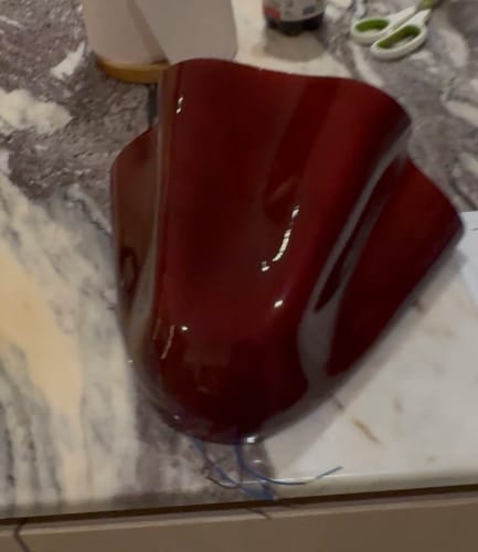 Customer photo review of Retro Glass Shell Wall Light Sconce