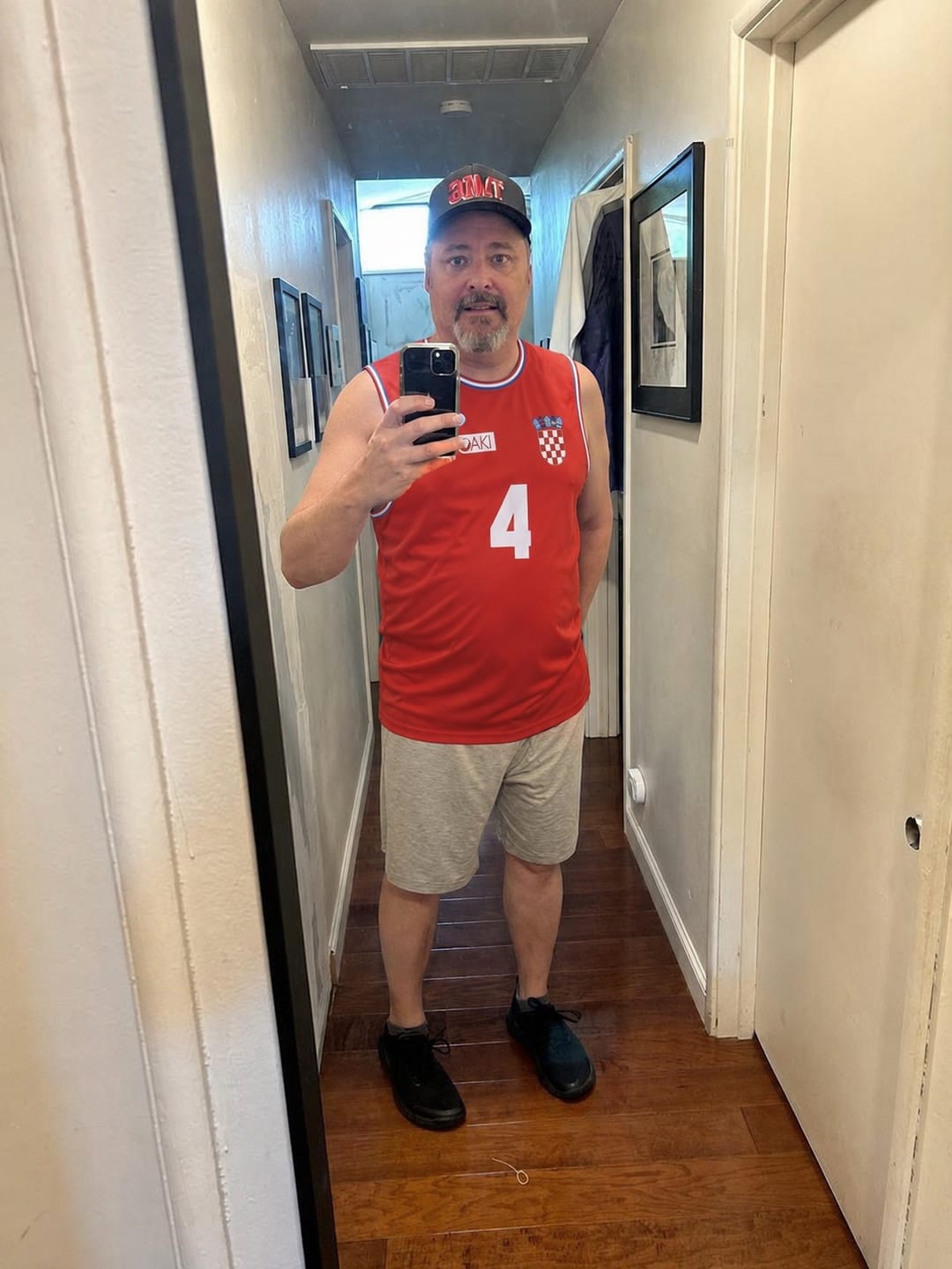 Customer photo review of Drazen Petrovic Croatia National Team Basketball Jersey Retro