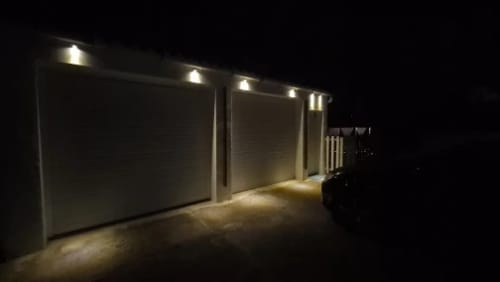 Customer photo review of Solar Garden Spotlights - 4-Pack IP65 Waterproof LED Light