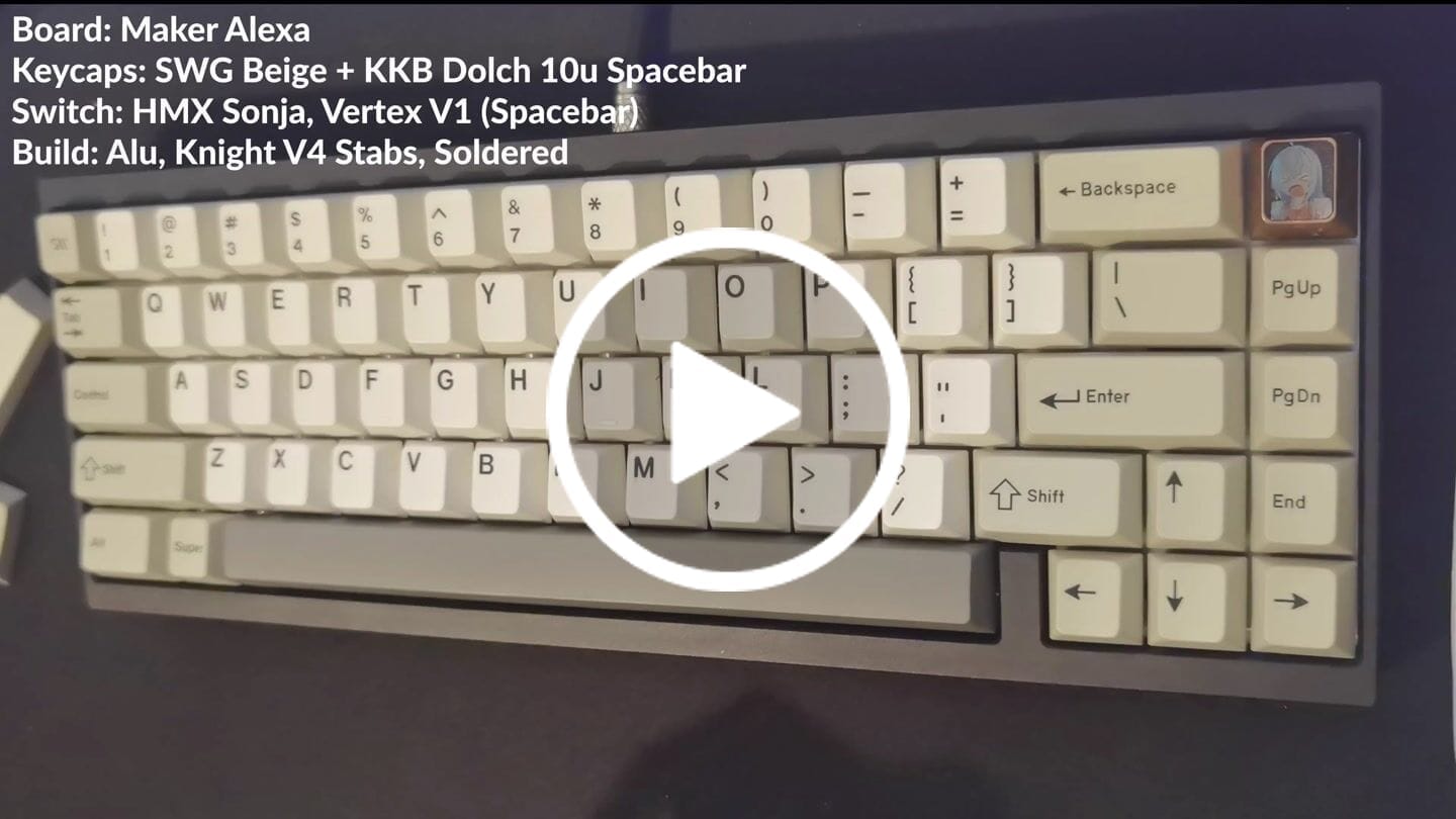 Customer video review of KEYKOBO Dolch ABS Triple-Shot Keycap Set Instock