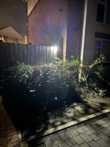 Customer photo review of Solar Outdoor Wall Light LED PIR Motion Sensor IP65