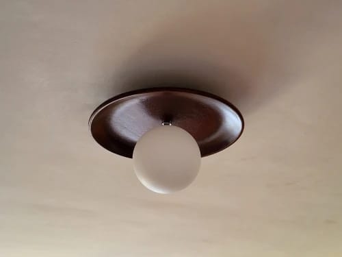 Customer photo review of HaloWood Nordic Wood Round Ceiling Light