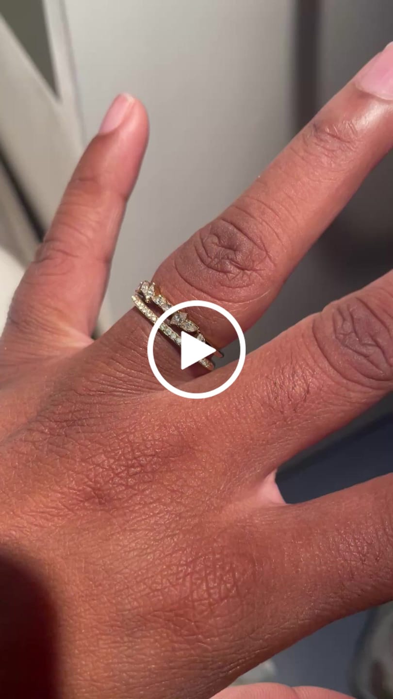 Customer video review of 18K Gold Mia Crystal Ring