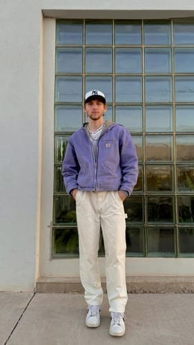 Customer photo review of Vintage Purple Hooded Carhartt Jacket™