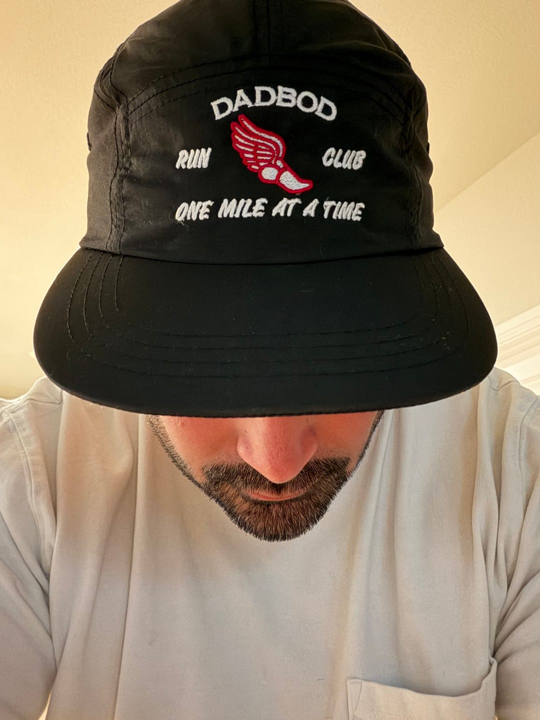 Customer photo review of Dadbod Running Athletic Hat - Velocity Noir