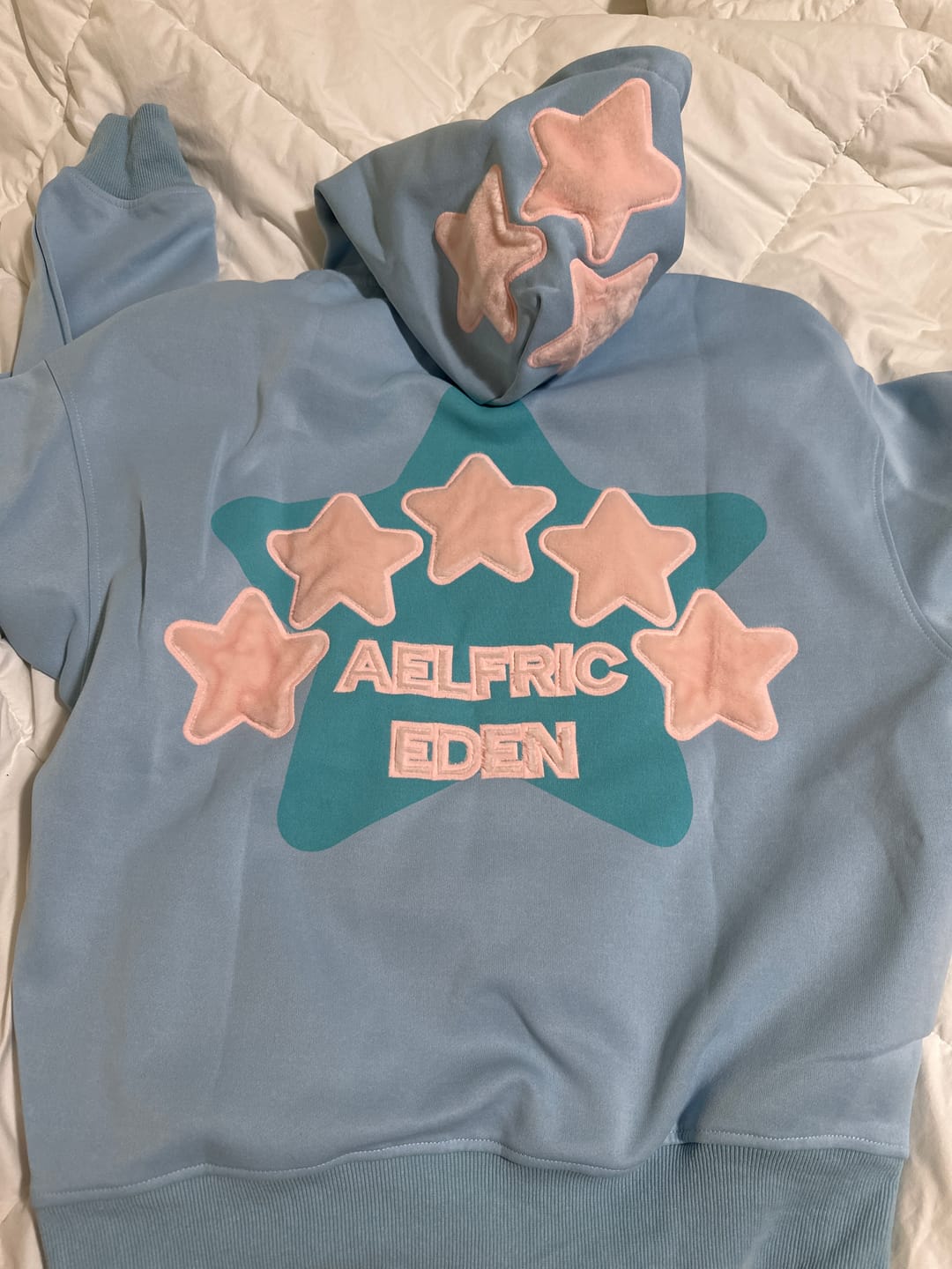 Customer photo review of Aelfric Eden Oversized Colorful Eden Star Pullover Hoodie