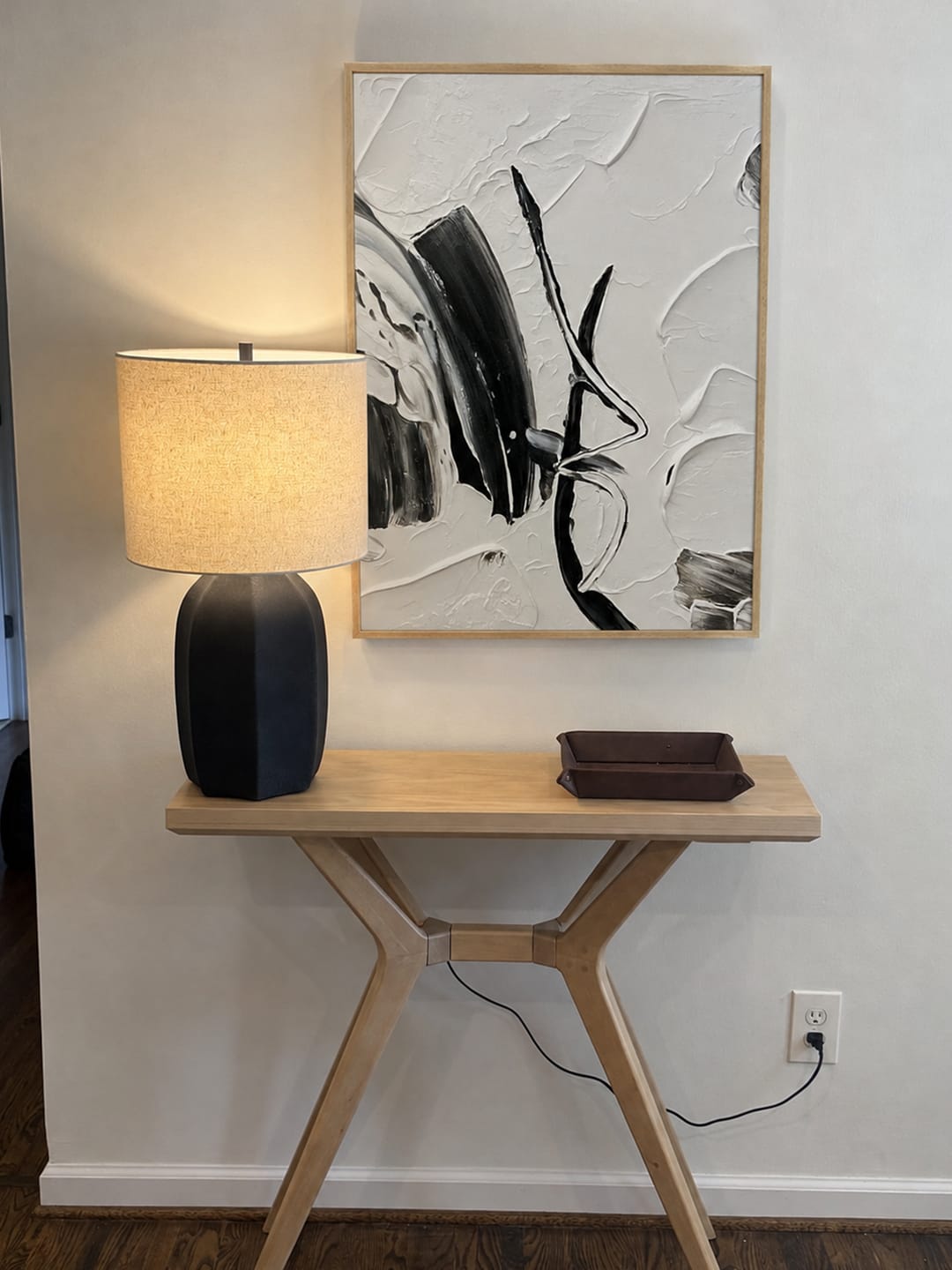 Customer photo review of Minimalist Textured Canvas Art #MM317