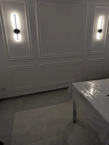 Customer photo review of Nordic Black Linear LED Wall Sconce Slim Design