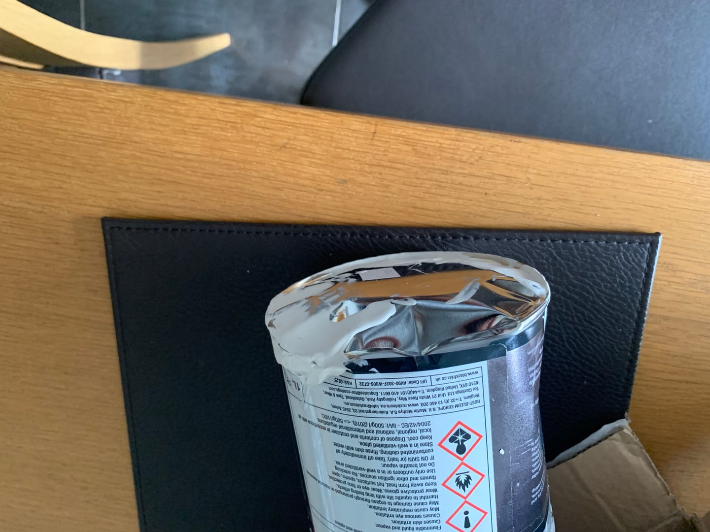 Customer photo review of 1L White Road Line Marking Paint | Blackfriar Road Line Marking Paint (BF0581001D1)