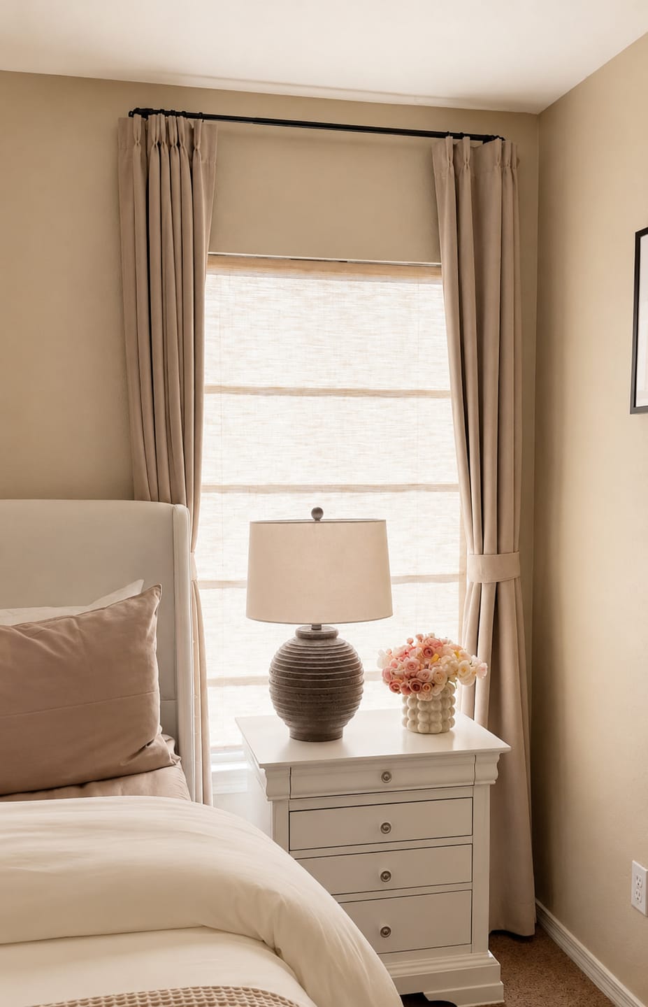 Customer photo review of Jessa Custom Motorized Roman Shades