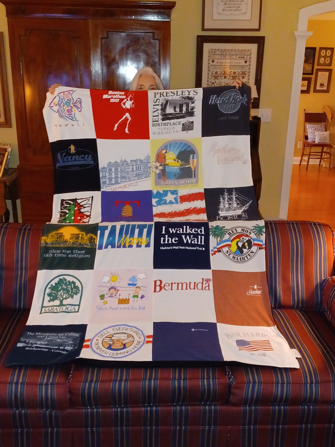 Customer photo review of Project Repat T-Shirt Quilt
