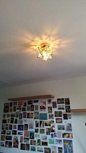 Customer photo review of StarLight Star-Shaped Semi Flush Mount Ceiling Light