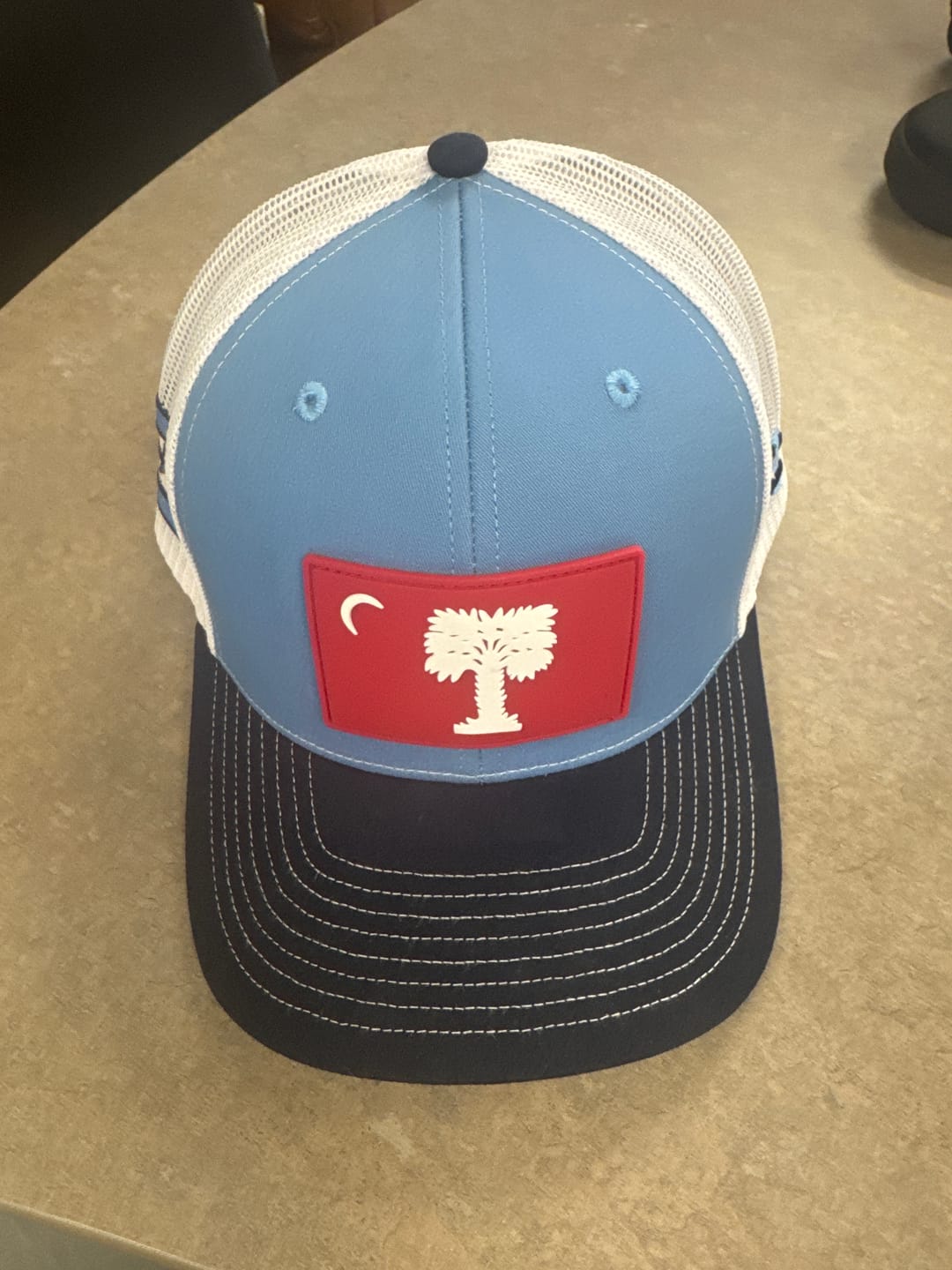 Customer photo review of Richardson 112 Citadel Big Red Peformance Trucker Hat