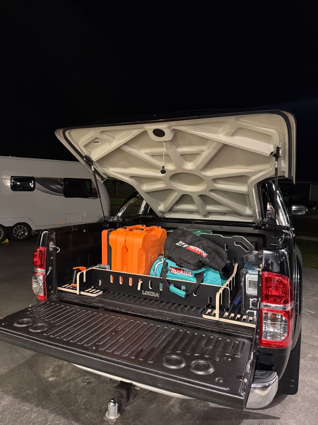 Customer photo review of Ute Tray Storage Divider - Toolbox & Drawer Alternative | LOKRA
