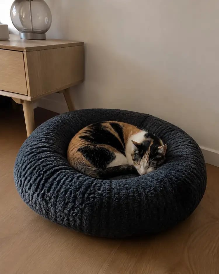 Customer photo review of PlushNest Orthopedic Pet Bed