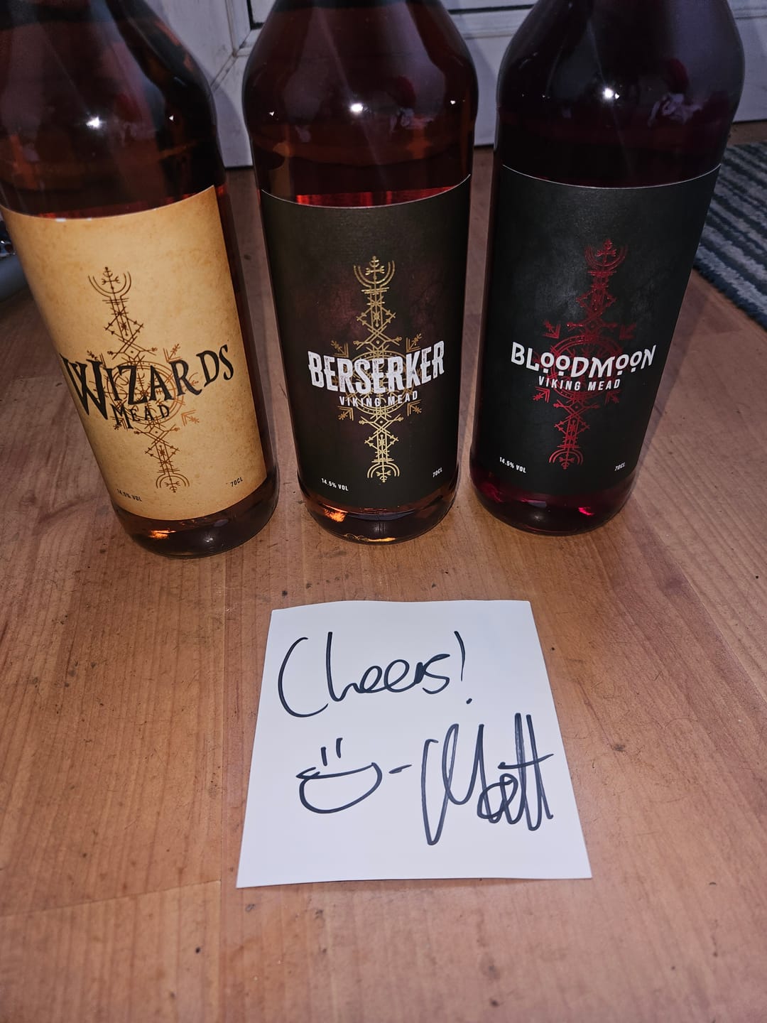 Customer photo review of Raven Forge Mead Triple pack