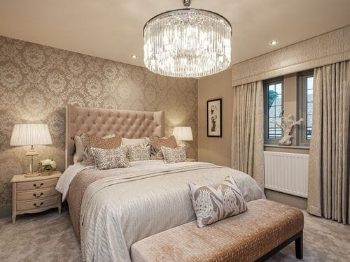 Customer photo review of Clayton Curve Wingback Winged Bed