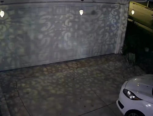 Customer photo review of Moroccan Solar Hanging Light Outdoor Metal Lantern