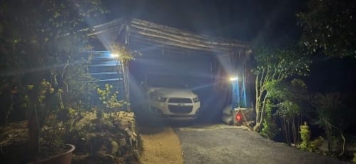 Customer photo review of Solar Outdoor Wall Light LED PIR Motion Sensor IP65