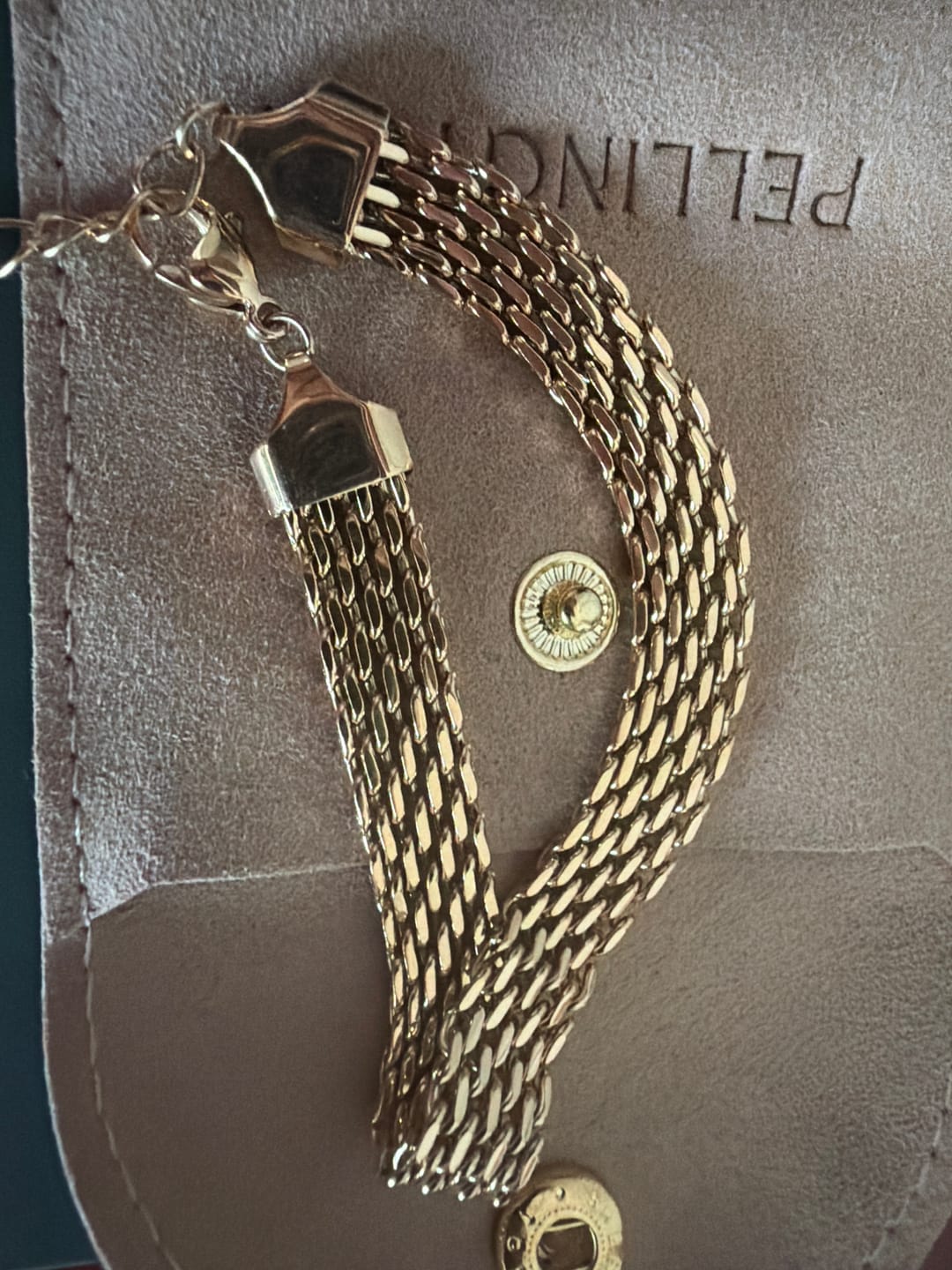 Customer photo review of Ramlah Woven Mesh Bracelet