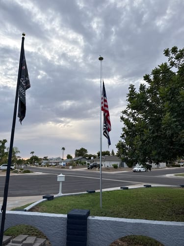 Customer photo review of 5' x 8' American Flag