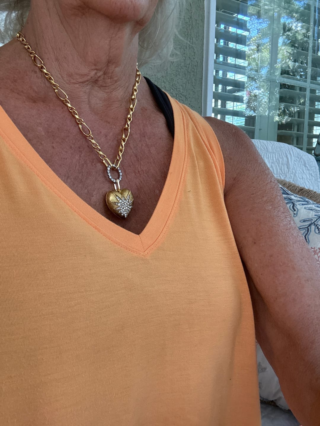Customer photo review of Heart of Tefiti Necklace