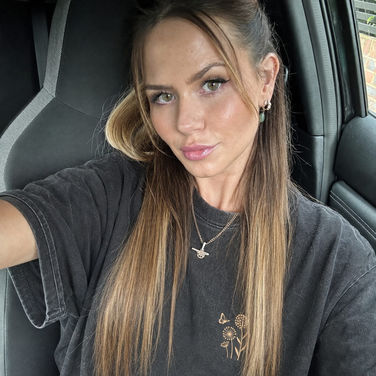 Customer photo review of Wildflower Washed Print Tee