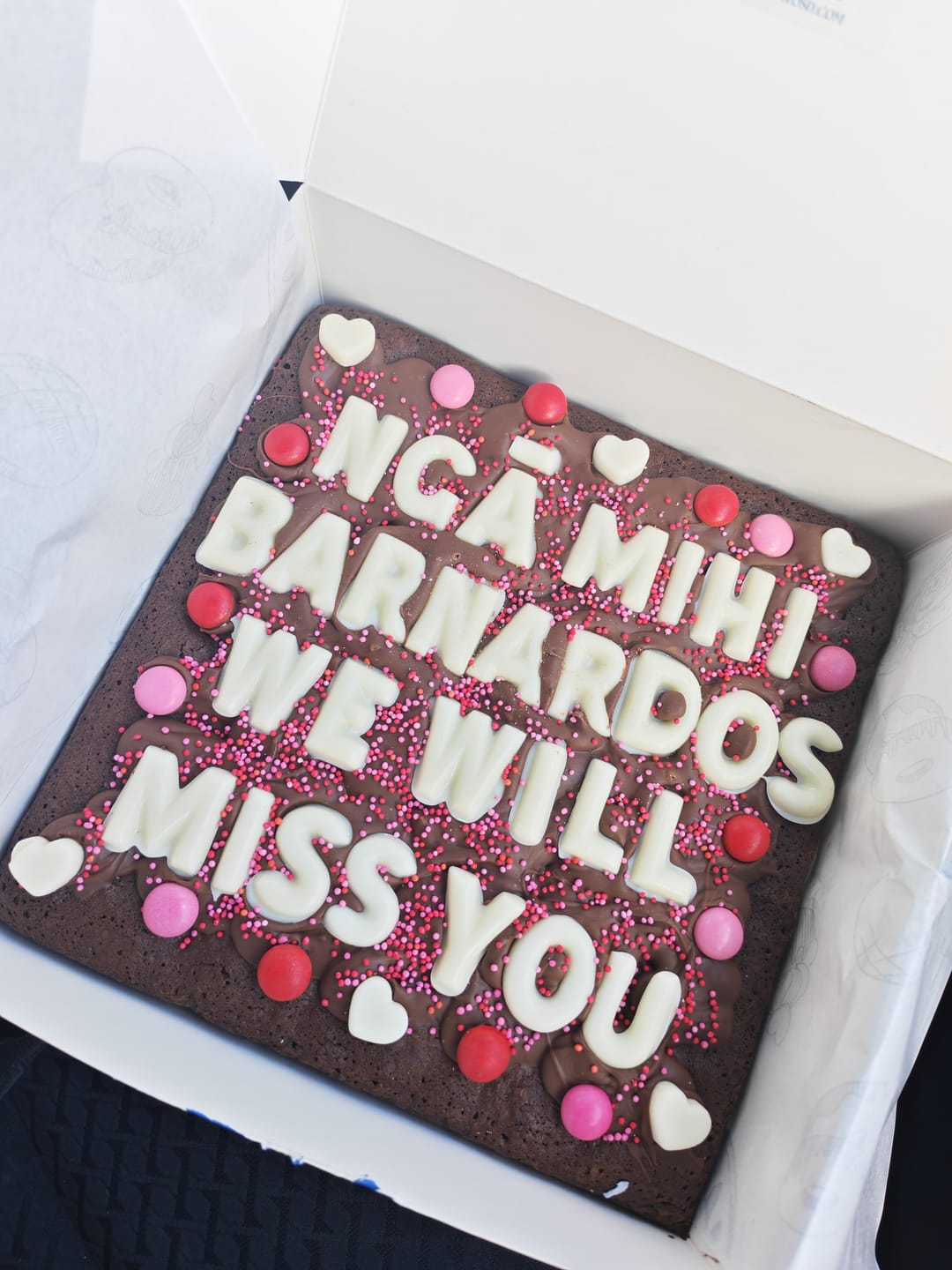 Customer photo review of PERSONALISED BROWNIE (large)