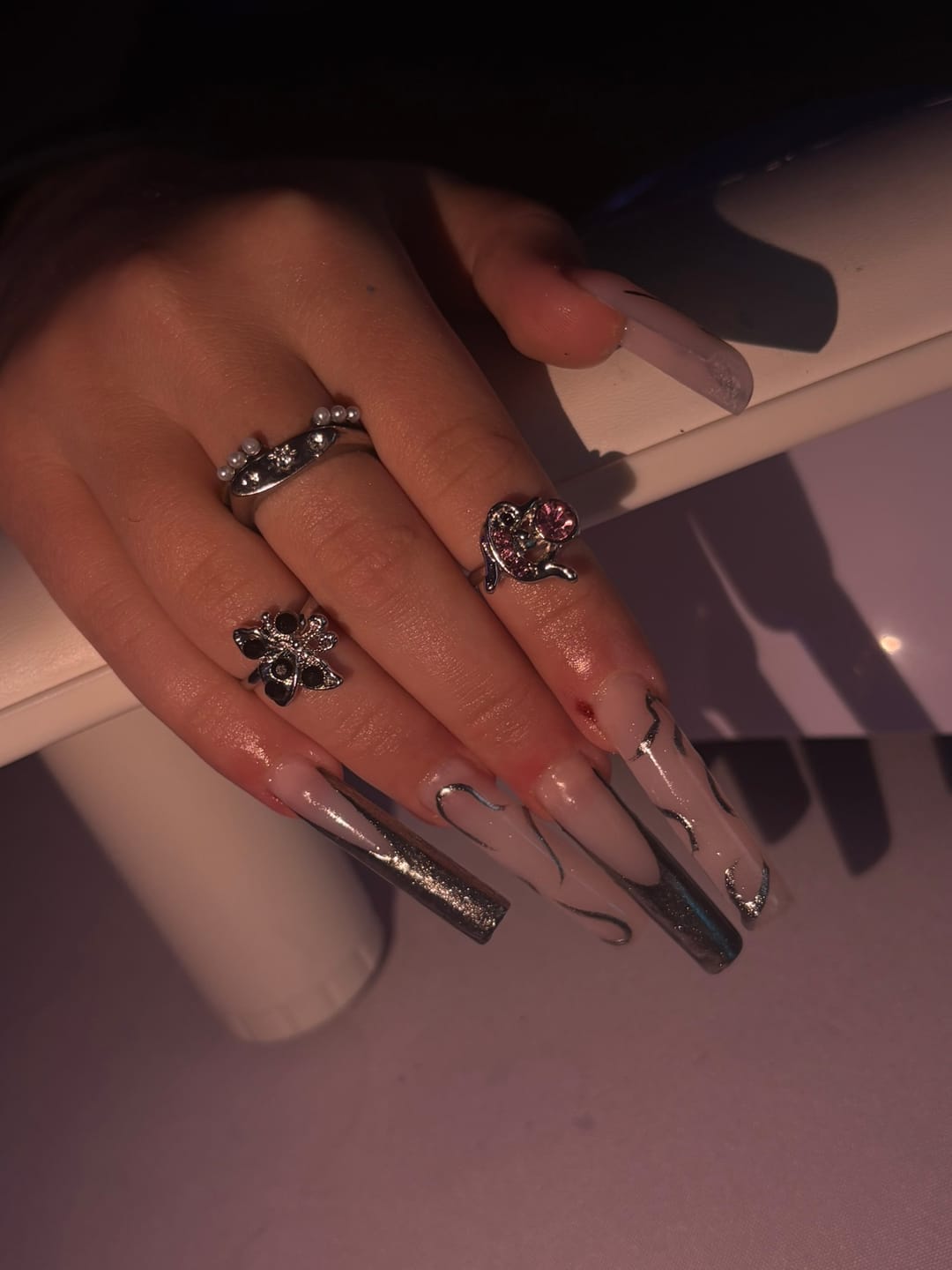 Customer photo review of DND Full Clear Gel Tip Box