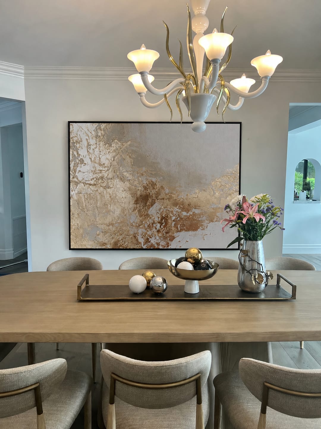 Customer photo review of Tableau Contemporain - White Gold