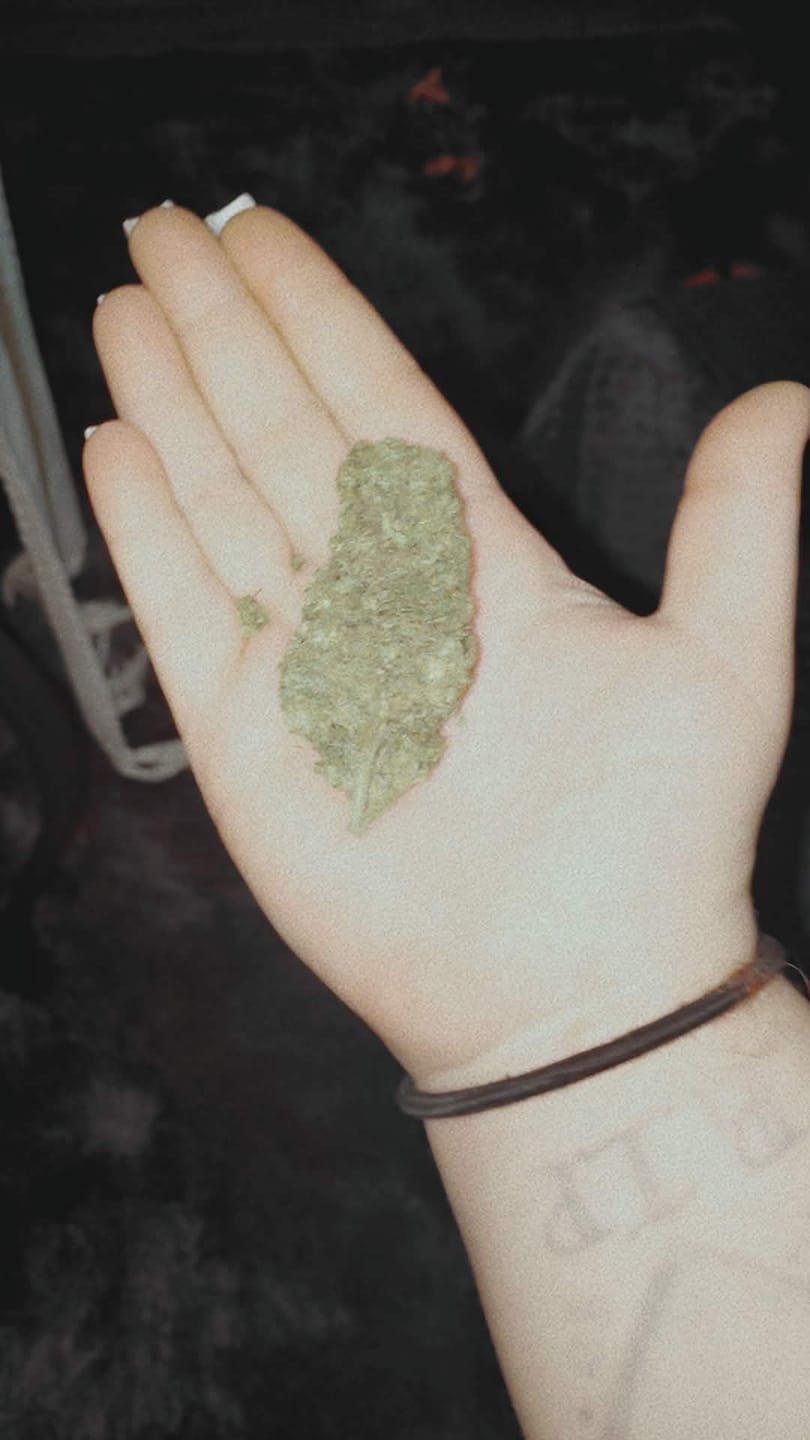 Customer photo review of Blackout Berries THCA Flower Ounce (28g)