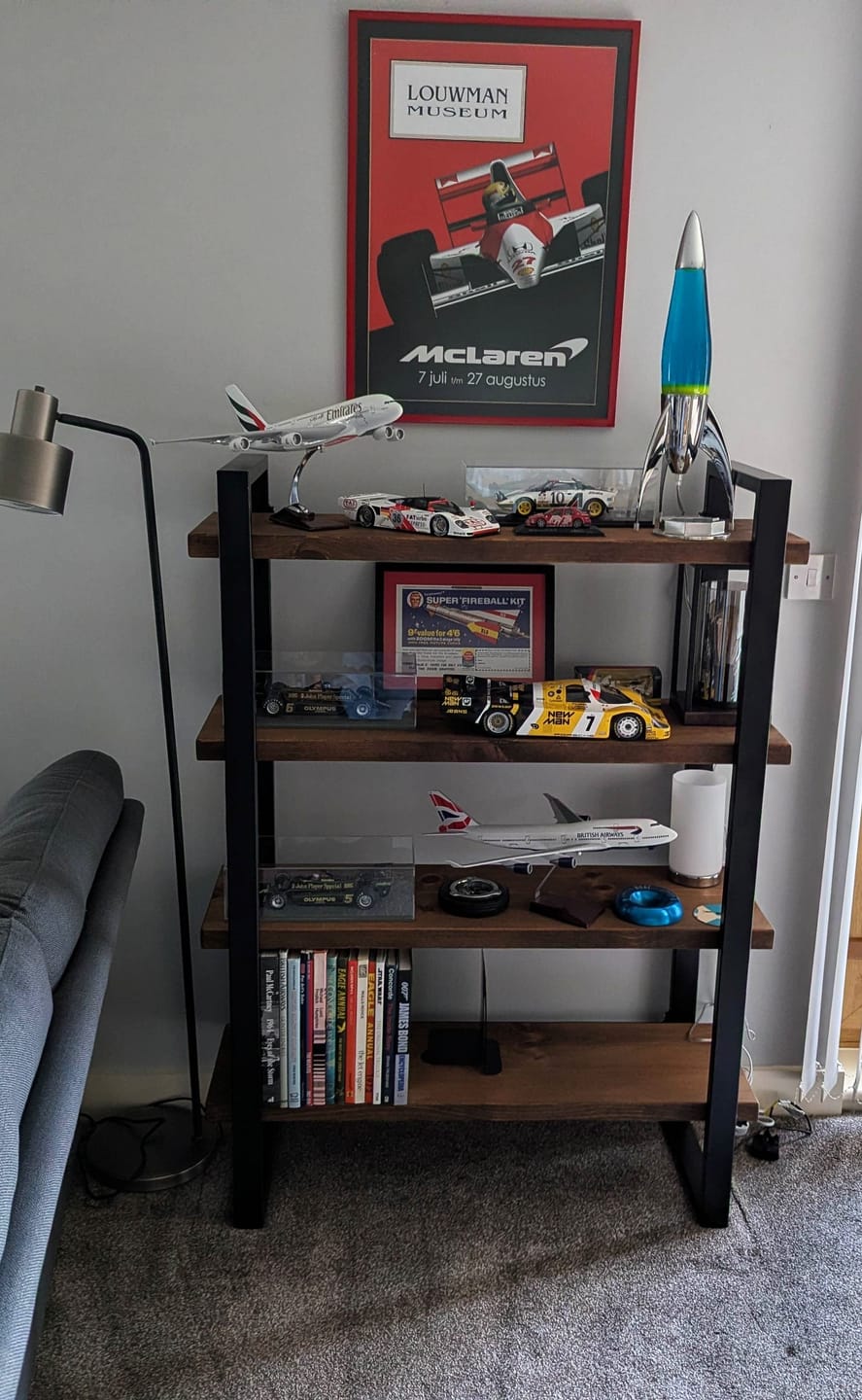 Customer photo review of Industrial shelving Unit | Bookcase